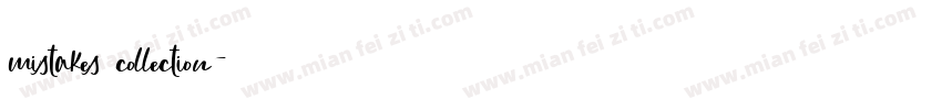 mistakes collection字体转换